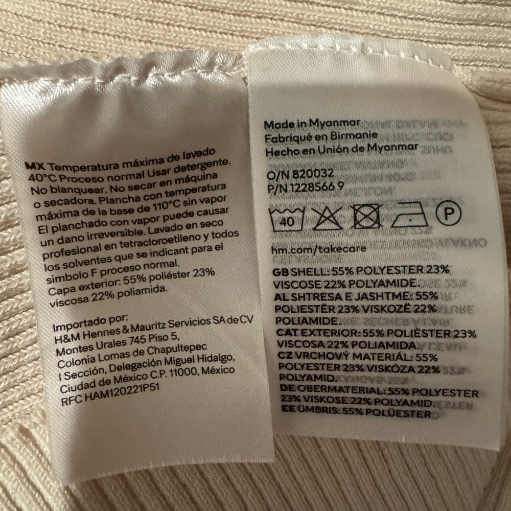 H&M Rib-Knit Bodycon Dress - L - Picture 6 of 6
